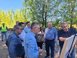 Τα έργα για τον τοπικό σιδηρόδρομο επισκέφτηκαν Δήμας - Κυρανάκης